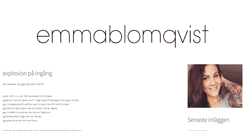 Desktop Screenshot of emmablomqvist.forme.se